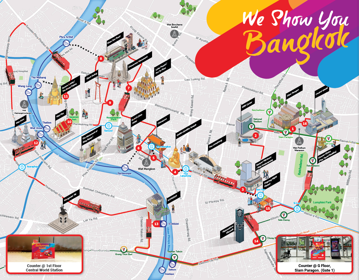 Bangkok Tour Map